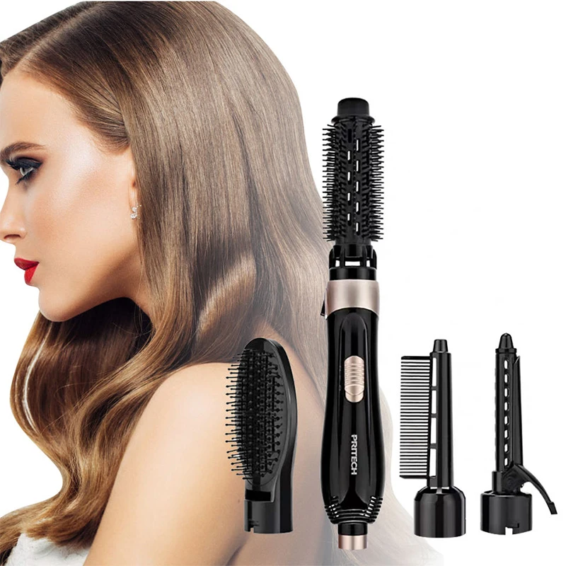 Hot Selling Professional 4-In-1 Hot Air Brush Portable High-Power Curly Hair Air Comb Salon Women'S Styling Tool