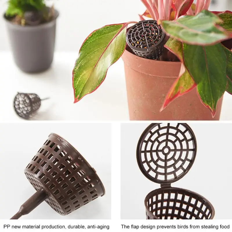 100 Pcs/pack Plant Fertilizer Baskets With Lid Cultivate Park Root Nursery Pots Bonsai Agriculture Aquarium Porta 2