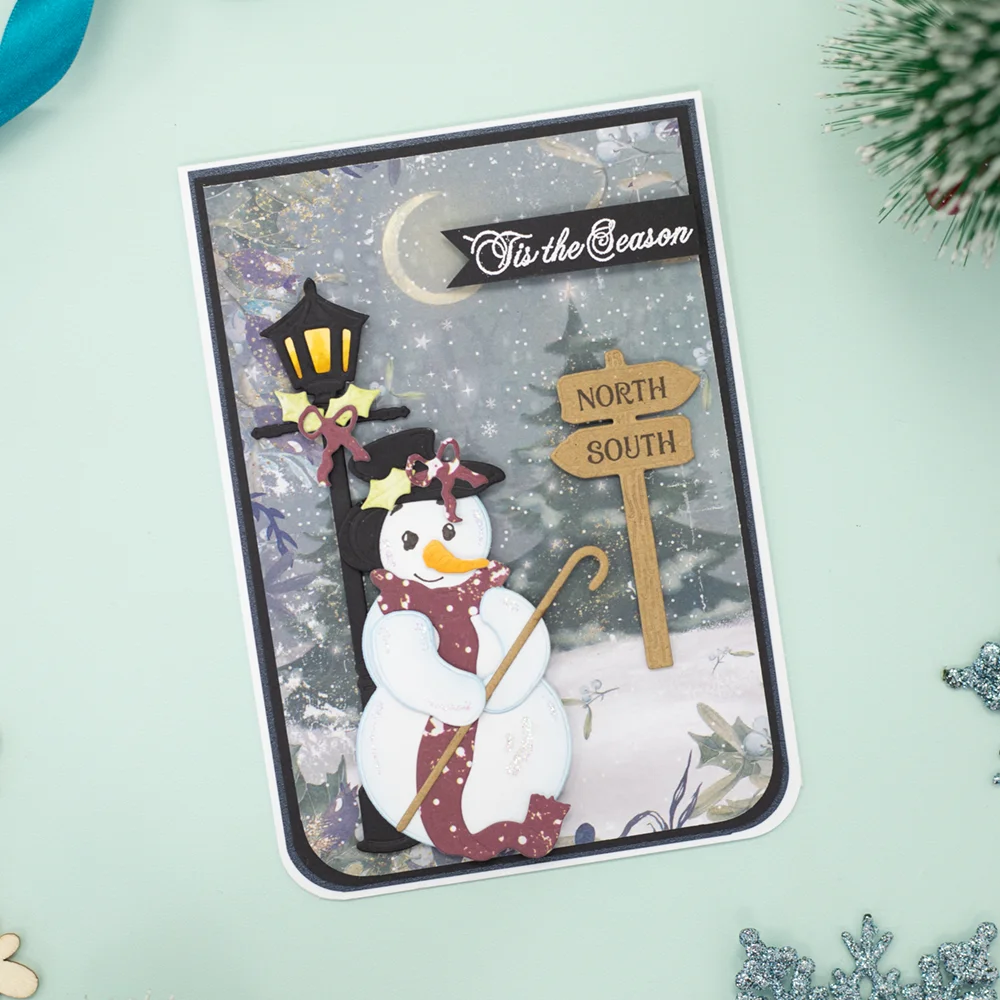 Christmas Snowman Metal Cutting Dies - Scrapbooking & Card Making Dies, Embossing Stencils, DIY Craft Accessories - View #9