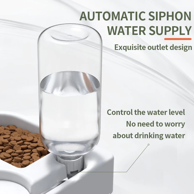 1PC Cat Bowl Pet Automatic Water Dispenser Pet Food Bowl Dog Bowl