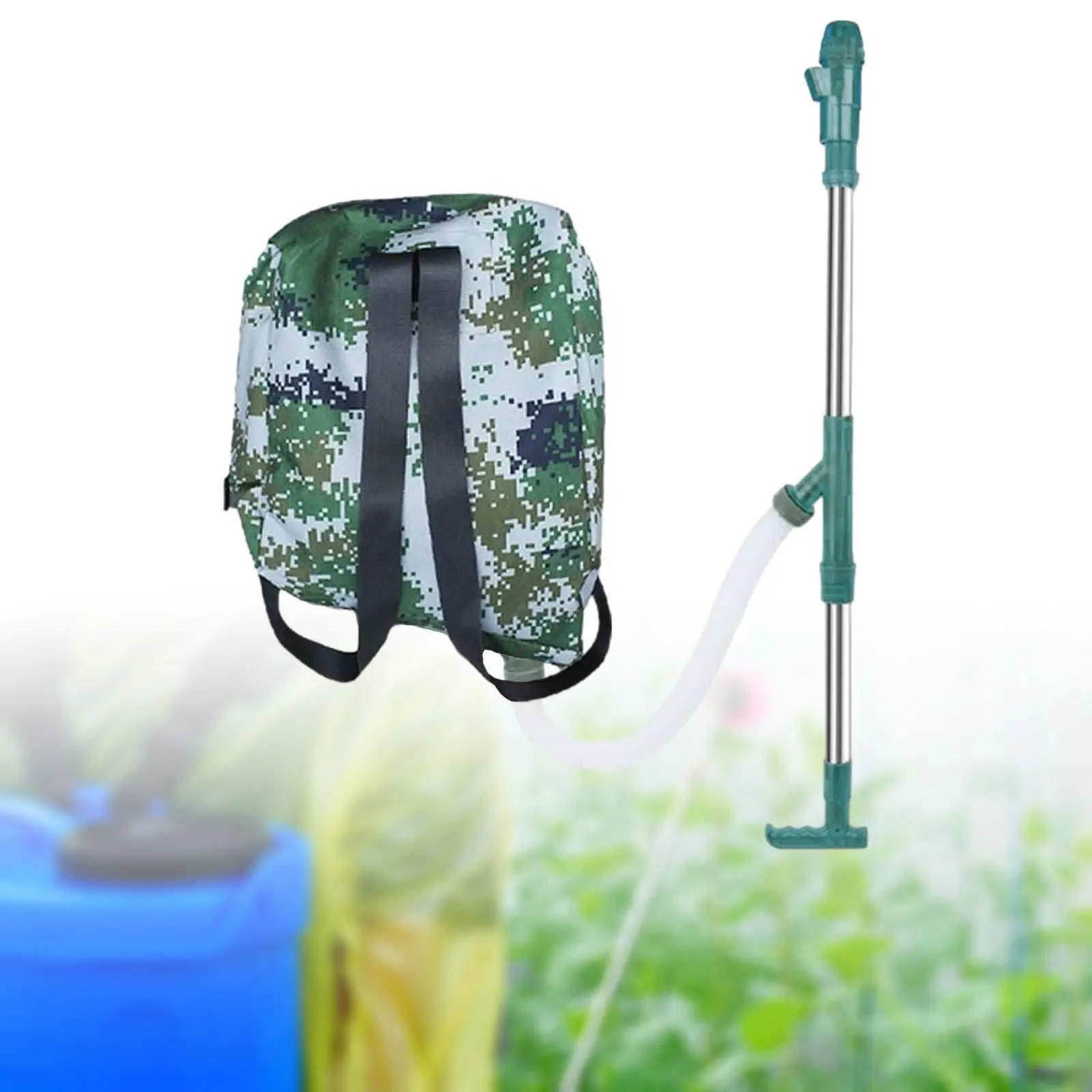 Manual Fertilizer Sprayer Adjustable Shoulder Strap Time Saving Stainless Steel