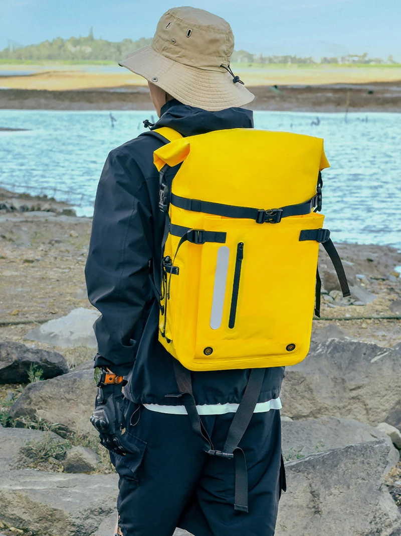 30L Waterproof Backpack Flippers Bag River Trekking Drift Outdoor Kayak Duffel Rafting Sports Drybag Hermetic Snorkeling Bag