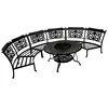 Beach Chairs Outdoor Big Round Double Chair Round Back Dining Chair 1
