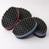 Oval Double Sides Magic Twist Hair Brush Sponge Brush For Natural Afro Coil Wave Dread Sponge Brushes Hair Braids Braiding Hair 4