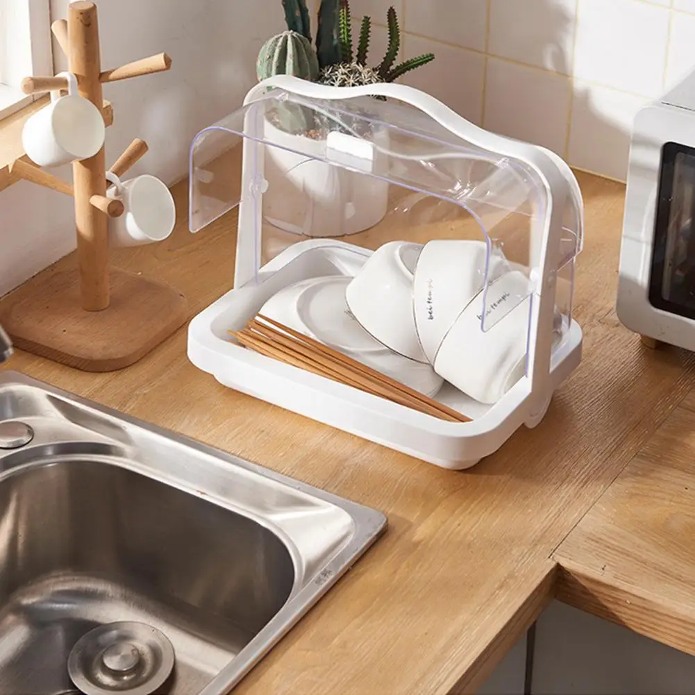 

Hygienic Bread Box Dust-proof Moisture-proof Bread Storage Box Portable Easy to Clean Container for Muffins Rolls Cake Airtight