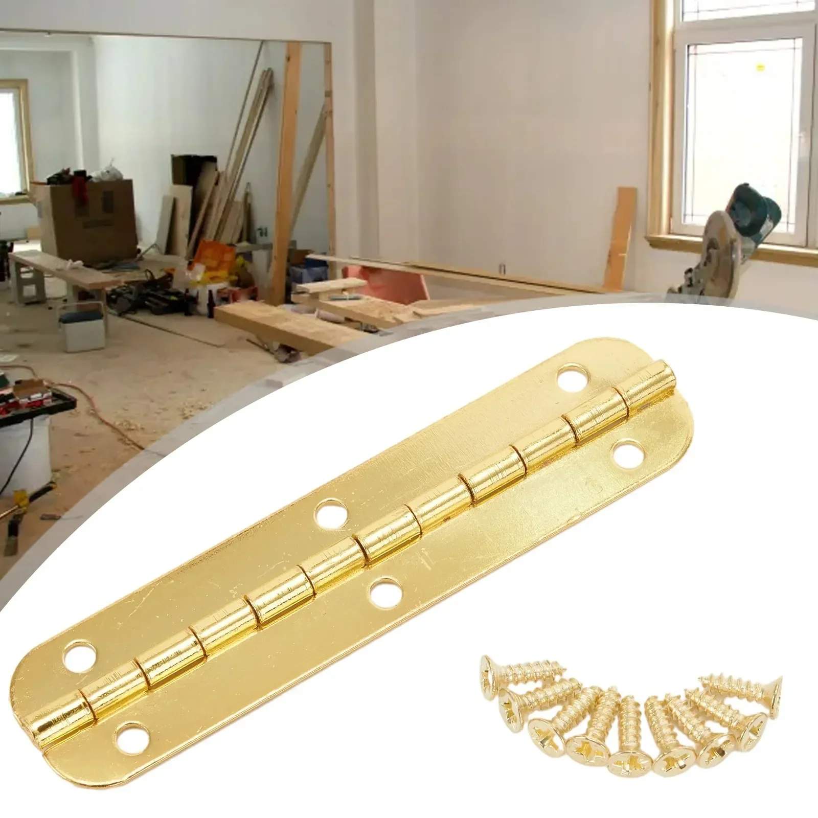 1pc 65mm Hinges Oval Hinge Long Hinge Antique 6-Hole Iron Decorative Screws Vintage Jewelry Box Cabinet Furniture Hardware