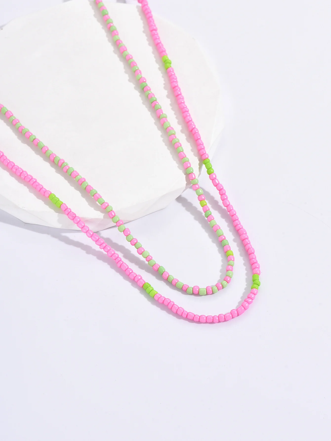 Handmade Necklace Women Fashion Double Layer