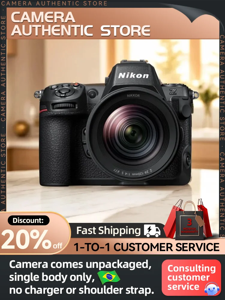 Nikon Z8 Full-Frame Mirrorless Camera Digital Compact Professional Photographer Photography 4K Video Cameras 45.71MP（Renewed）