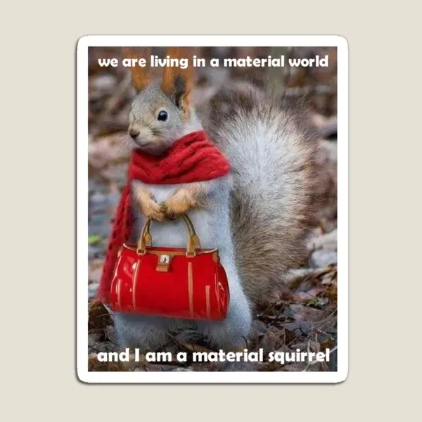 

Funny Material Squirrel Shopping With Ha Magnet Refrigerator Magnetic Cute Baby Toy Funny Decor for Fridge Organizer Children