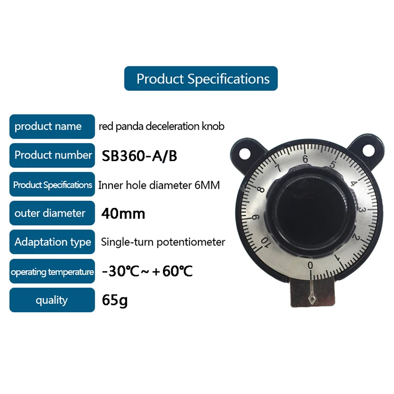 RV24YN Series Button Linear Digital Knob SB360 RV30YN Potentiometer Switch Knob Hole Diameter 6mm