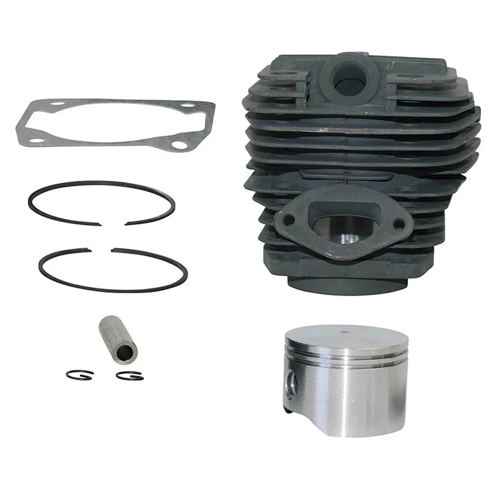 Cylinder Piston Kit For SX62 62cc Chainsaw Garden Tools Maintenance Kit Metal Cylinder Rings Retaining Rings Base Gasket Kit