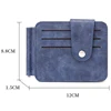 New Small Men's Wallet With Coin Pocket Card Slot Money Clip Dollar Banknote Slim Purse Zipper Cash Holder Bag A Metal Clamp 5