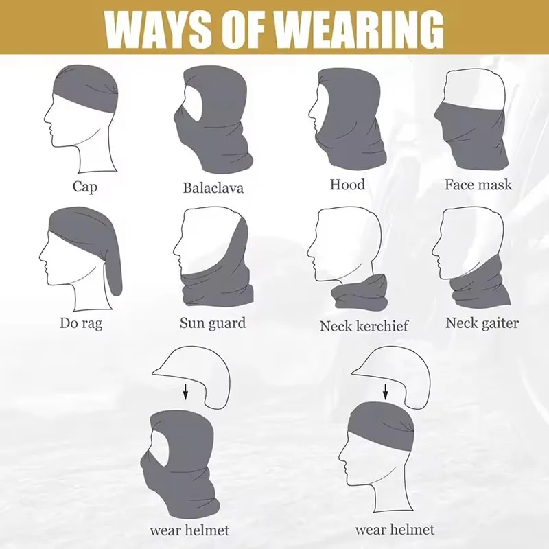 Winter Velvet Mesh Riding Hat Motorcycle Balaclava Hat Outdoor Skiing Camping Sports Dustproof and Windproof Scarf Headband 5