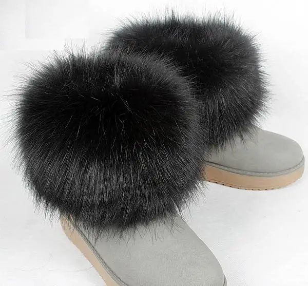 

Fuffly Faux Fur Fox Artificial Raccoon Shoes Cover Leg Warmers Ankle Boots Feet Cuffs Socks Cover Shoes Sleeve Elastic DIY Decro