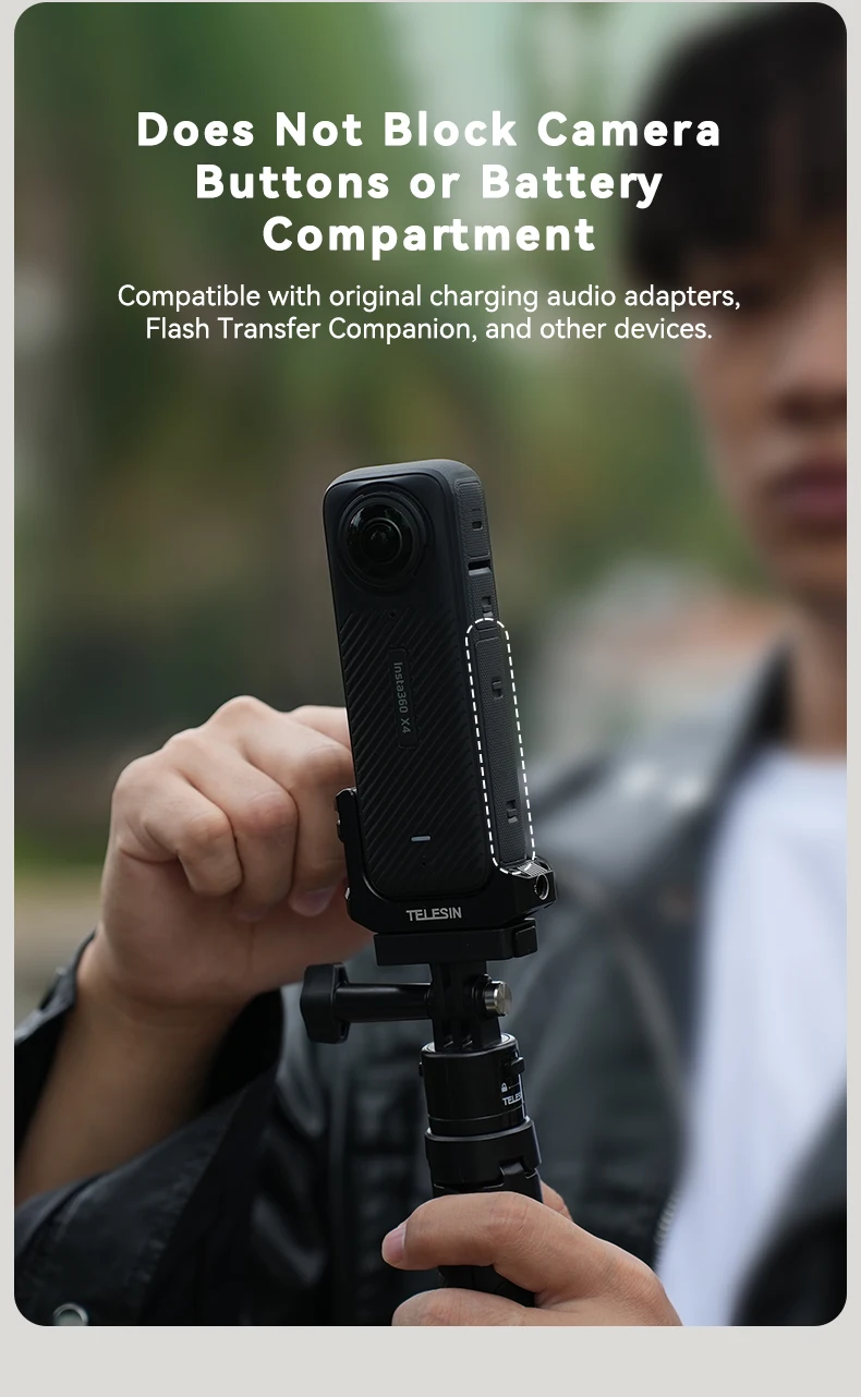 Expansion Adpater For X4 1/4 Adapter Cold shoe Adapter For X4 Action Camera Ac