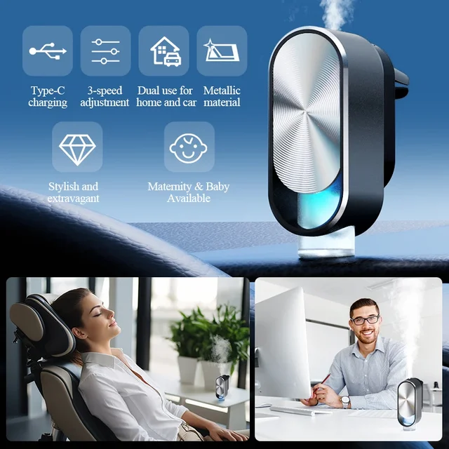 Diffuseur d'arôme automatique pour voiture intelligente, assainisseurs d'air, intelligent, type spray, parfum, aromathérapie 4