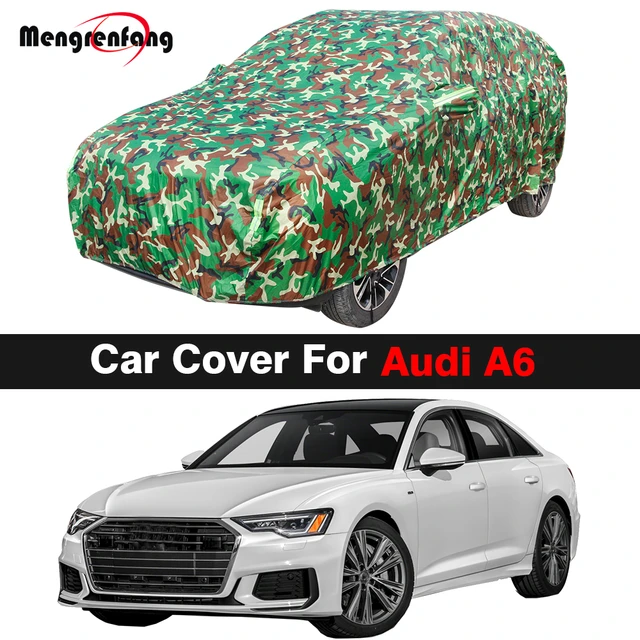 Voll Camouflage Auto Abdeckung Für Audi A6 S6 RS6 Auto Sonnenschutz Anti-Uv  Regen Schnee Wind Verhindern Abdeckung Wasserdicht - AliExpress