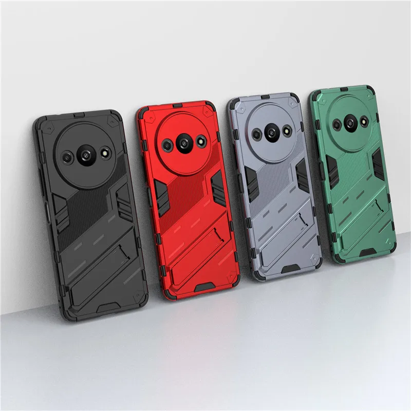Per Xiaomi Redmi A3 Custodia Xiaomi Redmi A3 Cover Punk Style Bumper Shield Custodie Protettive Per Telefono Posteriore Per Xiaomi Redmi A3 Funda