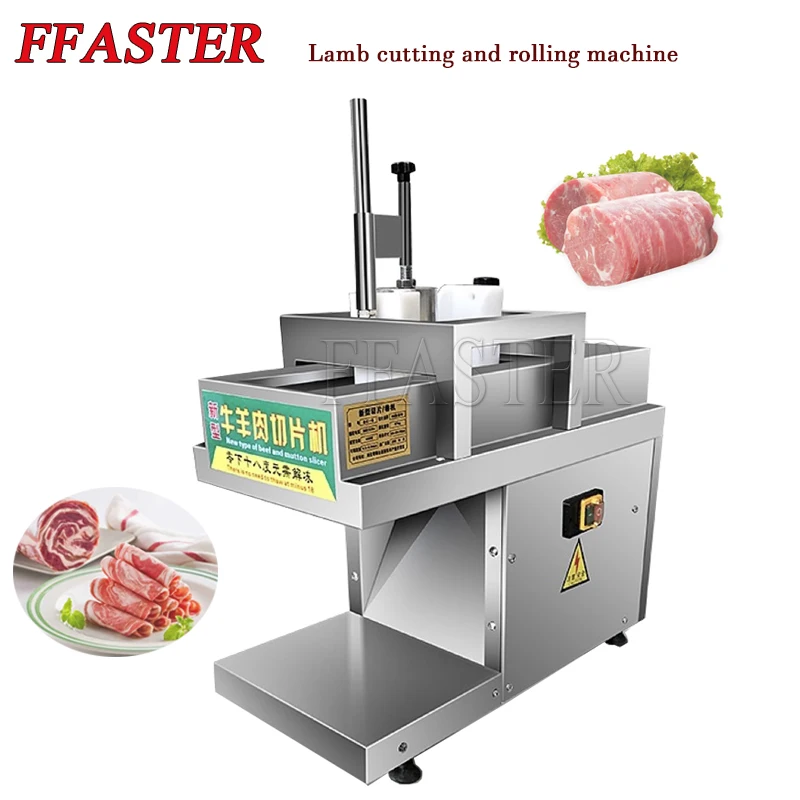 

Commercial Electric Meat Cutter Lamb Roll Forming Machine Stainless Steel Ham Frozen Beef Cutting Machine