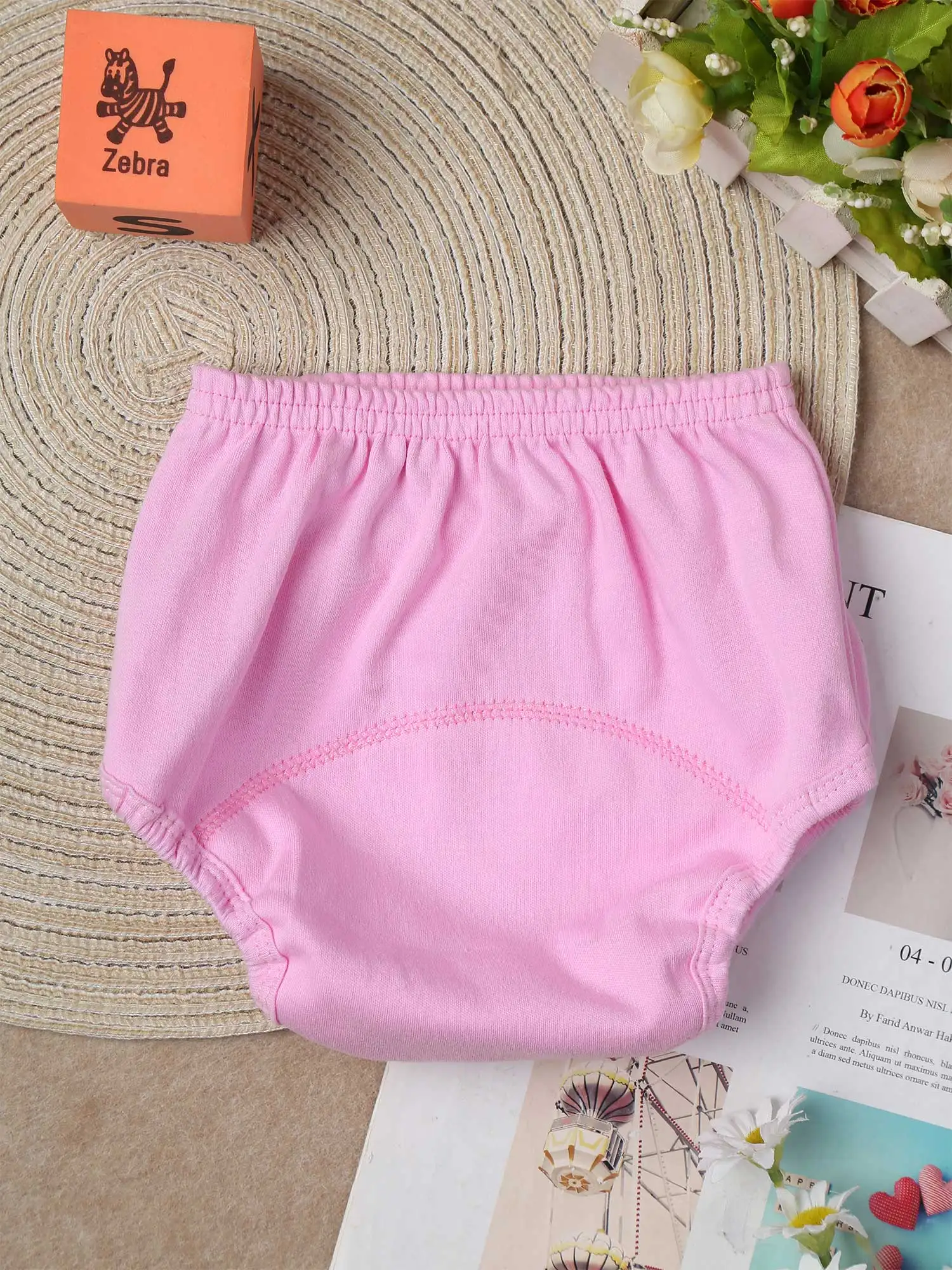 Description Picture 6 of itemInfant Cotton Training Underwear Potty Underpants Pee Pants Reusable Waterproof Absorbent Underwear Bloomer Nappies Diaper Cover