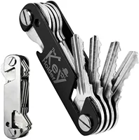 Aluminum Alloy Men Keychain Holder for Car Keys Smart Key Organizers Multi-function Portable Car Key Holder Keys 1