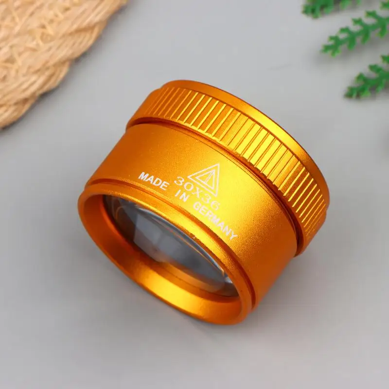 30X36mm 돋보기 K9 광학 렌즈 단안경 시계 보석 동전 우표 정밀 작업 검사 루페 도구