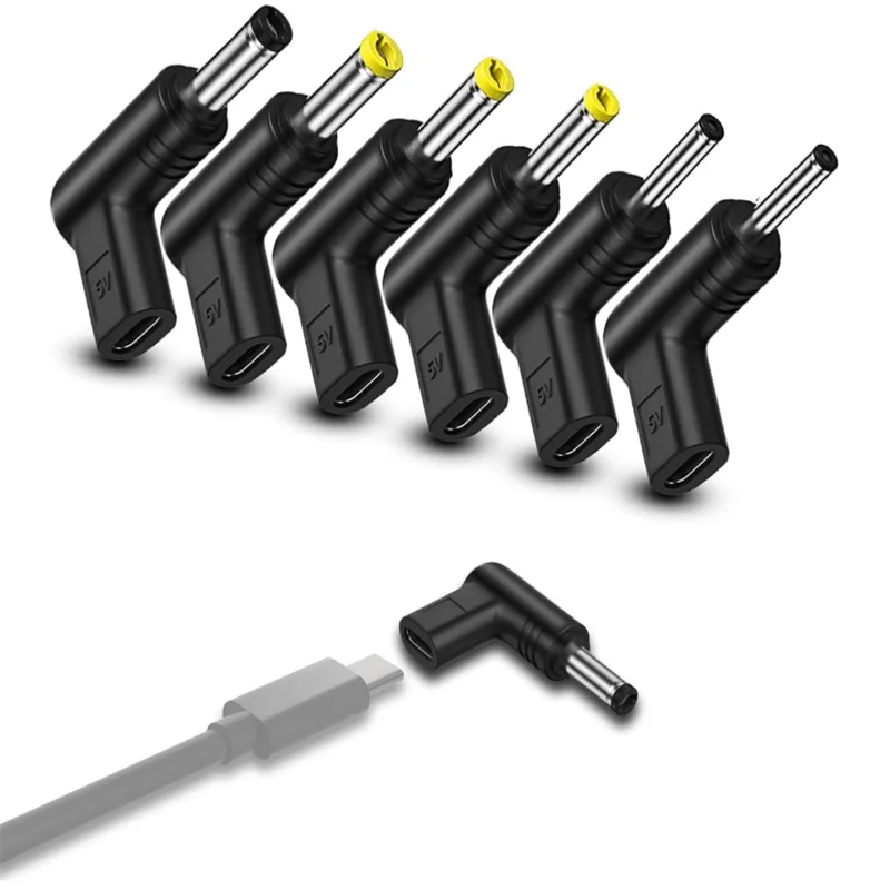 Universal USB-C to DC Power Connector Adapter for Electronics and Devices
