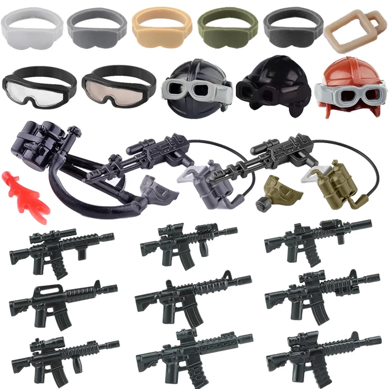 MOC Militär-Figuren Soldaten-Zubehör Bausteine Film-Charaktere Waffen Gewehr Speer Pfeil Schwert DIY Mini-Bausteine Spielzeug H28 – Detail 5