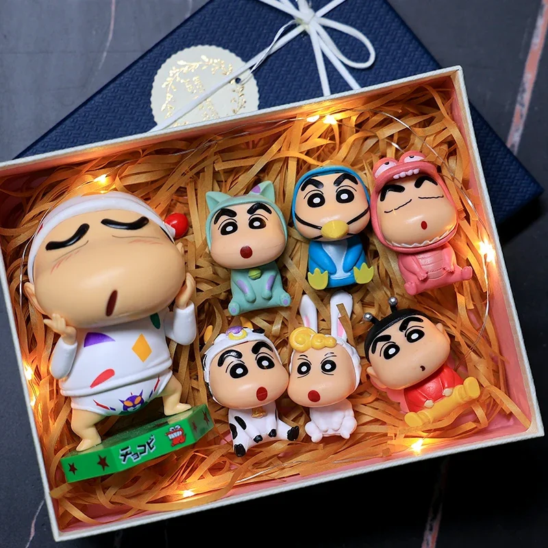thumbnail image 1 of Figura de crayón de 11 cm Shin-Chan Gk Q, versión Wild Pajamas, aspecto divertido, caja de regalo, modelo, adornos, decoraciones de escritorio, regalos de cumpleaños, 1 of 4