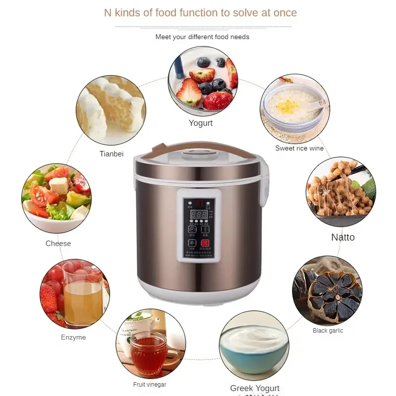 Black Garlic Machine Fermentation Pot Household Automatic 7.5L Large Capacity Natto Sweet Rice Wine Yogurt   Kitchen Appliance 2