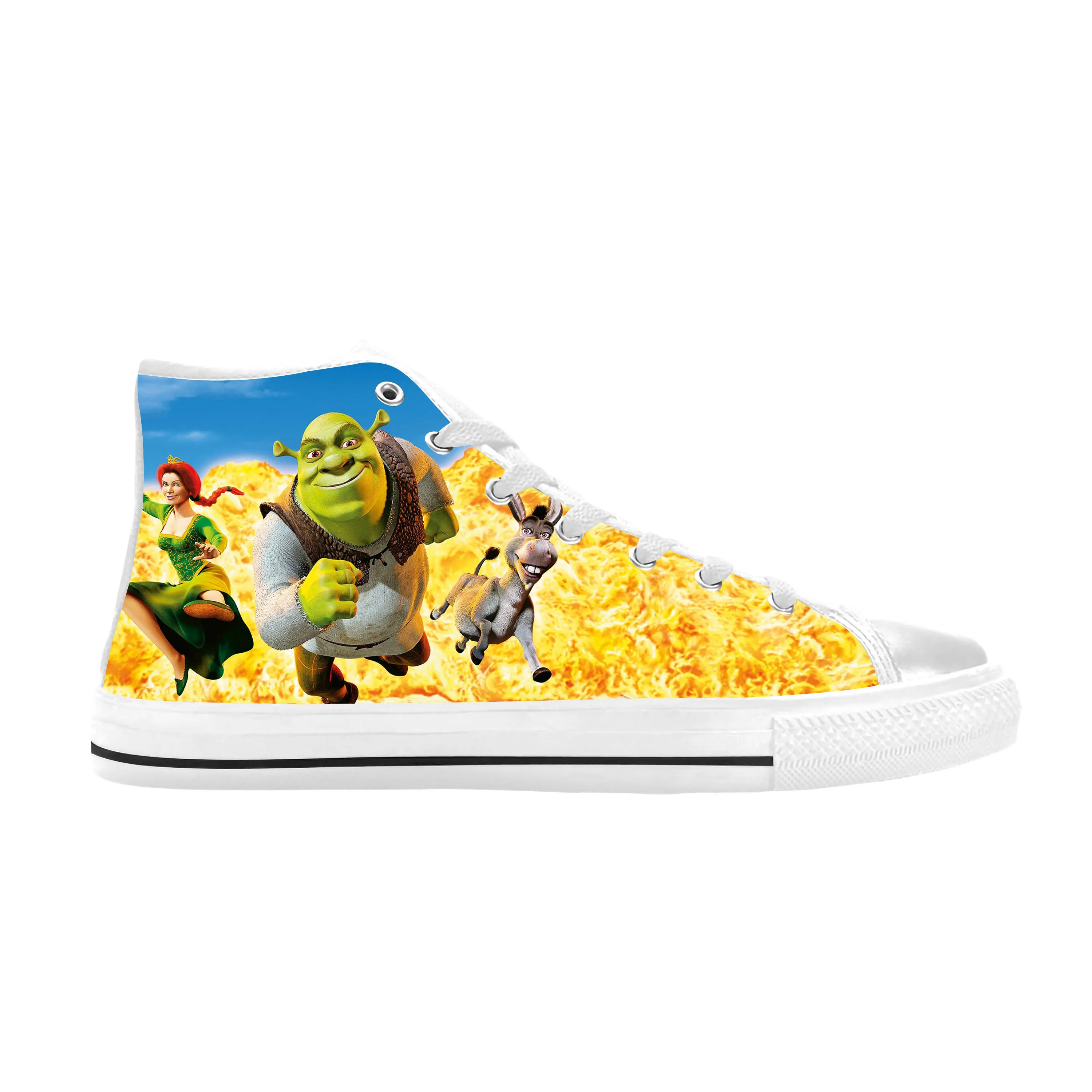 

Shreks Anime Cartoon Manga Comic Monster Fashion Casual Cloth Shoes High Top Comfortable Breathable 3D Print Men Women Sneakers