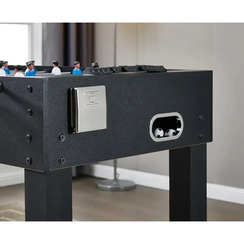1.2m Black Classic Foosball Table-8-Pole Soccer Table Game for Adults and Children