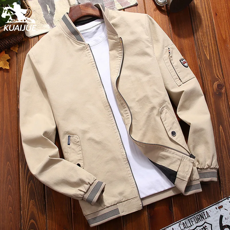 Jacket Mens Spring Autumn New Men's jackets Baseball uniform men business Casual coat Washed jacket windbreaker coats M-5XL 6999