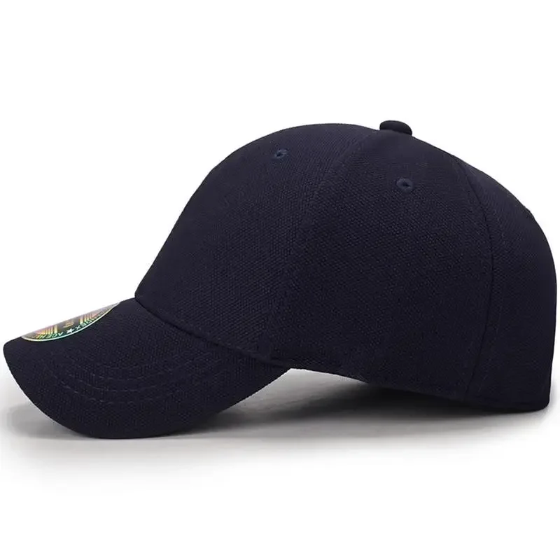 Summer Breathable Stretch Hats Fitted Solid Color Baseball cap Outdoor sports golf Caps for Women Men Hip Hop 3