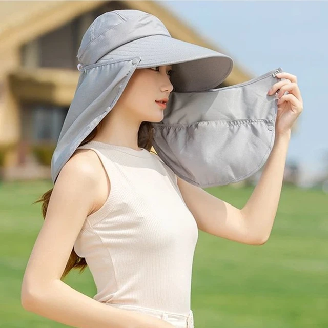 Multifunction Outdoor Uv Protection Sun Hats Women Foldable