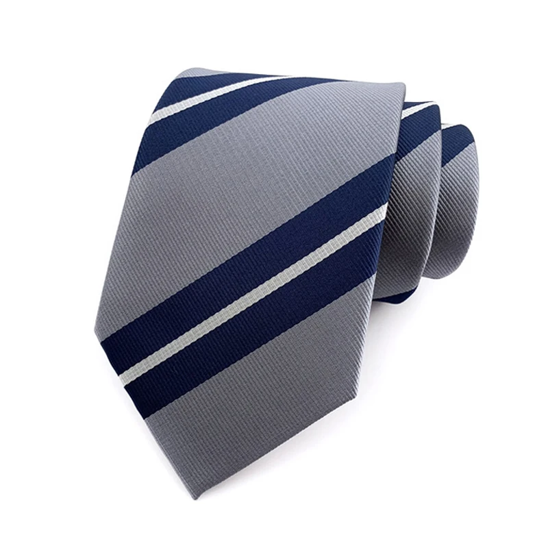Neue männer Krawatte Luxus Klassische Streifen 8 cm Jacquard Krawatte Krawatte Für Männer Business Hochzeit Party Täglichen Verschleiß zubehör – Detail 12