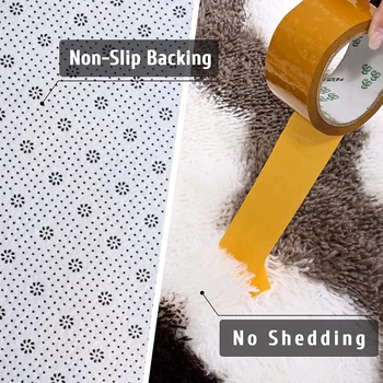 Soft Shaggy Rugs Plush Area Rugs for Living Room Bedroom Fluffy Carpets Home Decor,5x8ft,Stripe Brown 5