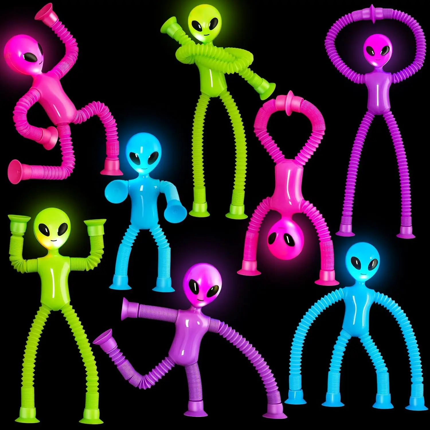 Telescopic toys with extraterrestrial light and multifunctional shapes, fun puzzle puzzle for stress relief, stretching 5