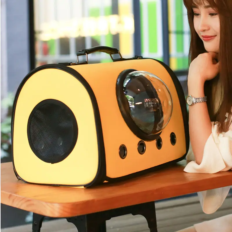 Outdoor Portable Space Travel Cabin Cats Dogs Handbag Breathable Porous