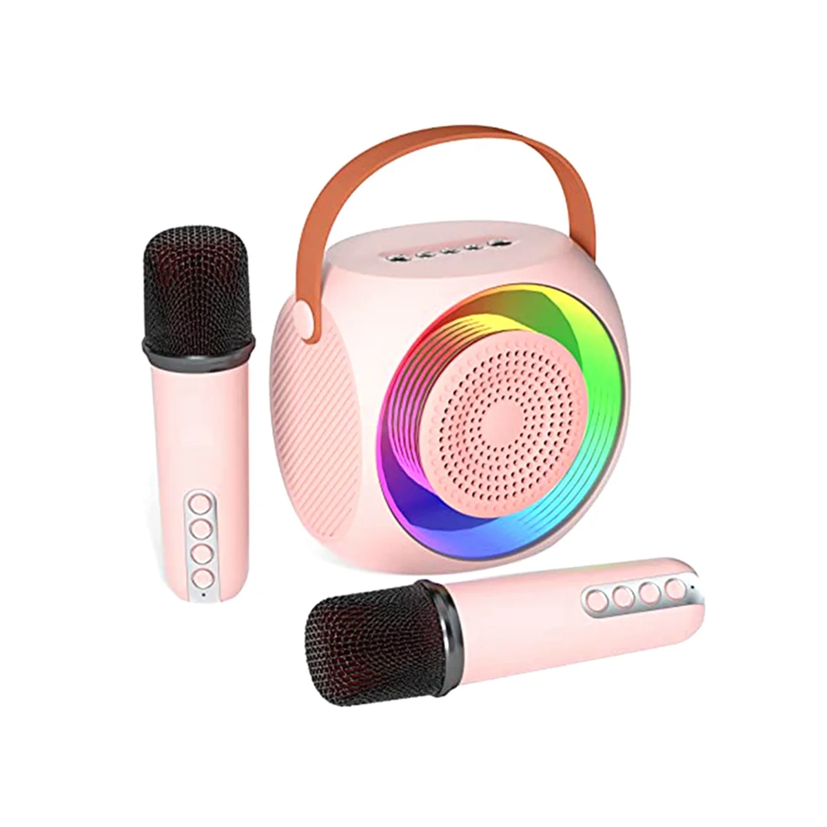 

Portable Bluetooth Karaoke Speaker Machine with 2 Microphones, Suitable for Birthday Gifts Home Parties
