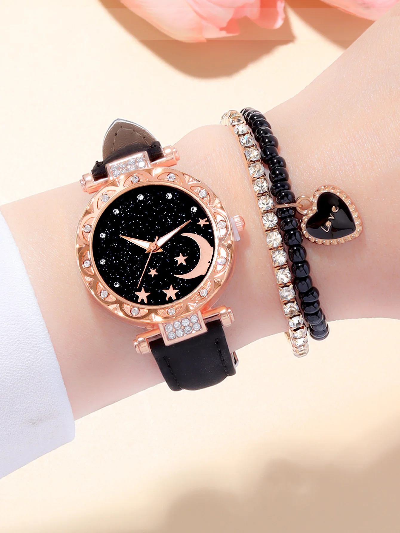 【新品電池】STAR JEWELRY 腕時計 STONE FACE WATCH 電池交換済】STAR JEWELRY 腕時計 STONE FACE WATCH