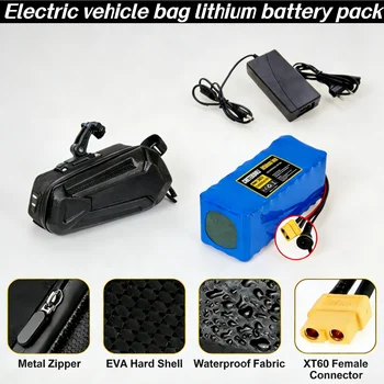 Batteria 52V 48V 36V 10Ah 12Ah 14Ah 16Ah agli Ioni di Litio Impermeabile per Moto/Scooter/Bici 250W-500W