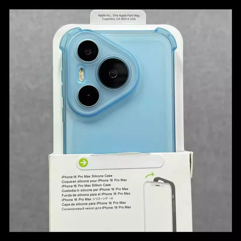 Shockproof Matte Translucent Silicone Phone Case with Clear Airbag Protection
