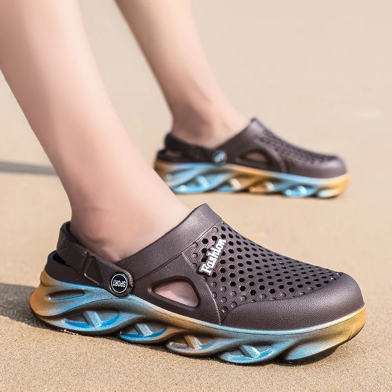 Sandals for Women Men Breathable Beach Water Fashion Garden Clog Aqua Shoes Light Trekking Wading Slipper 36-45