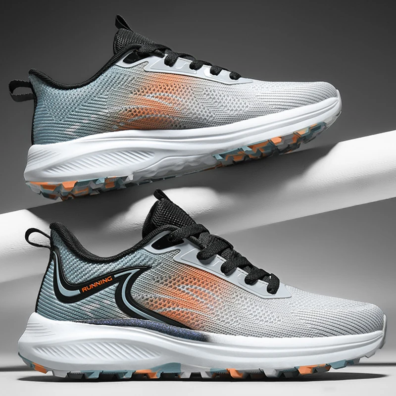 Autumn Men's Sneakers Fashionable Outdoor High Elasticity Grip Anti Slip Running Shoes Warm and Comfortable Youth Training Shoes 5
