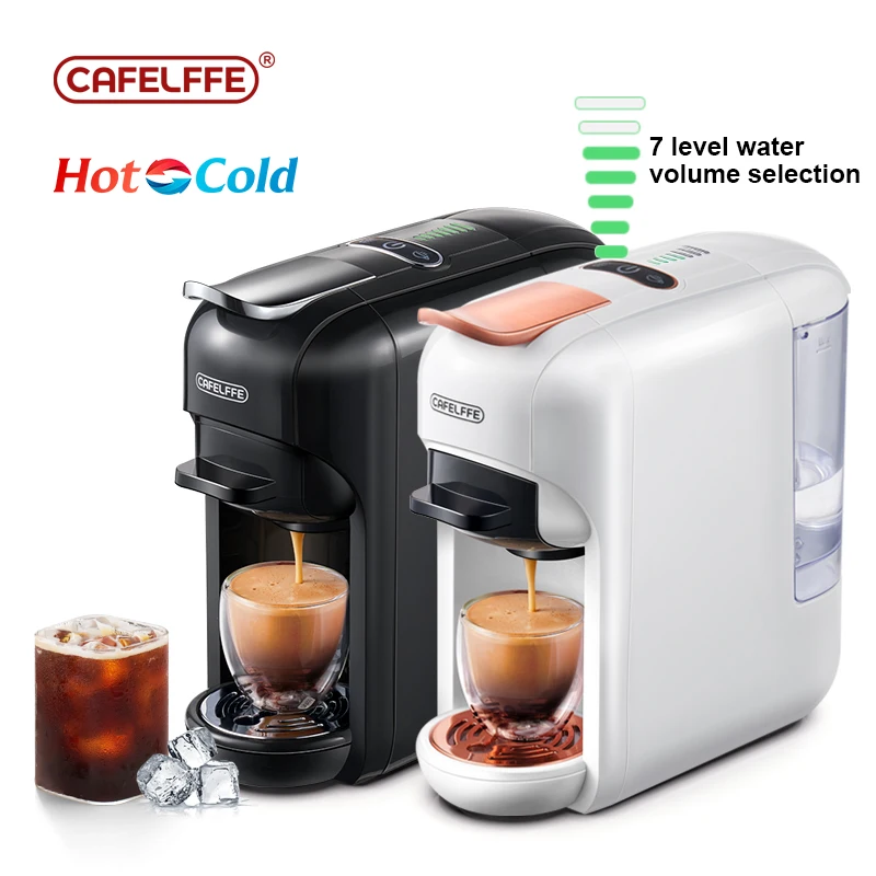 Cafelffe 5in1 Multiple Capsule automatic coffee machine DG Cappuccino Nes Capsule ESE Pod Ground Coffee Cafeteria Gift for Lover,Dad,Mom