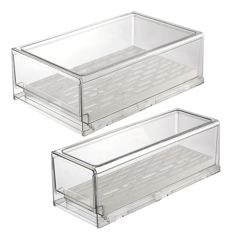 

AT35 1 шт. ящик для холодильника, контейнер для хранения, составной для кухни, фруктов, овощей, контейнер для хранения морозильной камеры