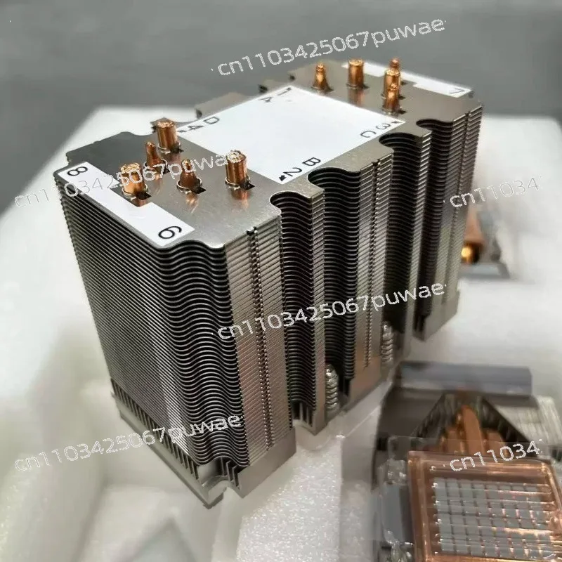 새로운 V100 SXM2 쿨러 | 10개의 구리 튜브(11cm) 사전 도포된 열전도 그리스 포함, 고효율 방열