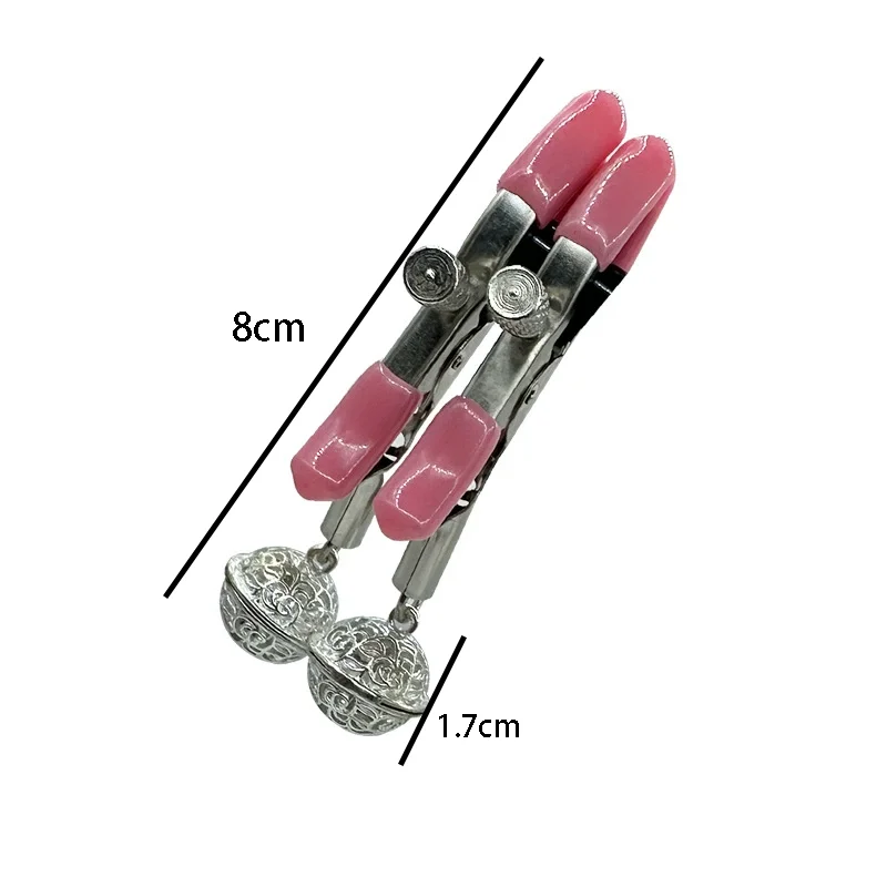 Metal Hollowing Nipple Clamps Slave Bdsm Bondage Clitoris Clip Massage Breast Stimulator Sex Products For Couples Lover Games