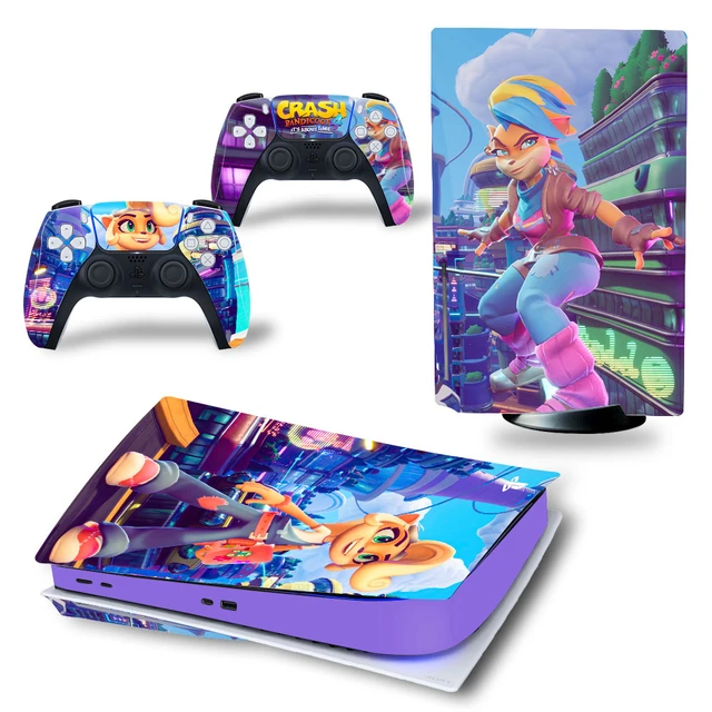 Crash Bandicoot Ps5 Skin Decal Cover for Playstation 5 and 2 Controllers  Sticker (Disc Edition for PS5) : : Videogames